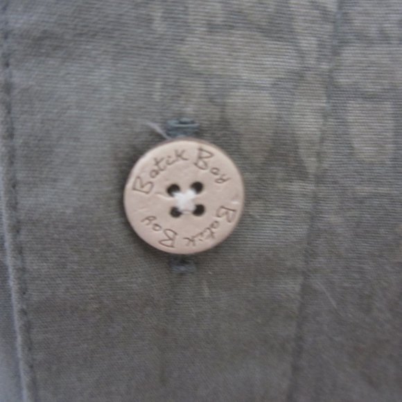 Batik Bay Men Hawaiian camp shirt p2p 27" 2XL aloha luau tropical cotton green - Picture 8 of 9